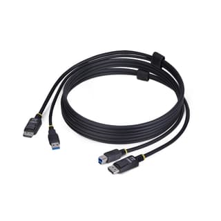 Displayport And Usb3.0 5Gbps Kvm Cable 1.8M