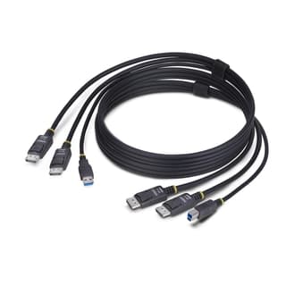 Displayport Kvm Cable Dual Display Usb 5Gbps 1. 8M