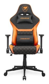 Silla Cougar Chair Armor One V2 F Black/Orange Cuero Sintetico / Tipo Lino 120Kg