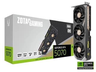 Gpu Zotac Gaming Geforce Rtx 5070 Solid Oc Black 12Gb Gddr7, 192Bit, Hdcp, Three Dp, Hdmi, Premium