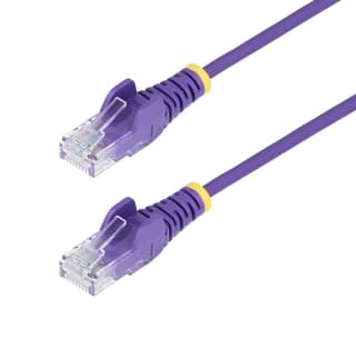 Ethernet Cable Cat6 Slim 15M Purple - Snagless Lszh