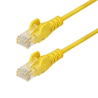 Ethernet Cable Cat6 Slim 15M Yellow - Snagless Lszh