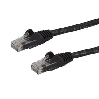 Cable De Red 7.6M Categoría Cat6 Utp Rj45 Gigabit Ethernet Certificado Etl - Snagless Patch Moldeado - Negro - Startech.Com Mod. N6Patch25Bk