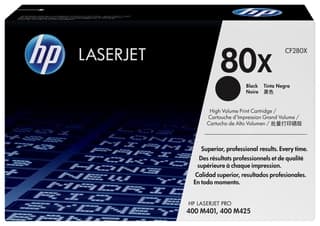 Toner Hp 80X Negro Alto Rendimiento P/M425Dn Mfp/M401Dn/M401Dne/M40 (C