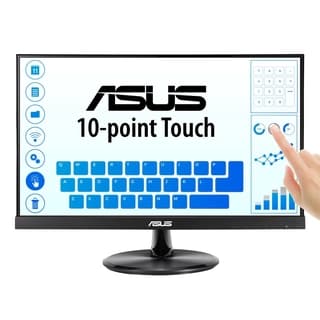 Monitor Asus Vt229H Táctil (21.5 Visibles) Fhd (1920X1080) Con Puntos Ips Ángulo De Visión 178° Flicker Free Low Blue Lightsin Marco