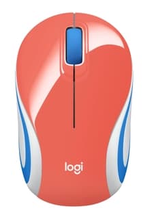 Mouse Logitech M187 Mini Inalambrico Coral (910-005362) P.S.