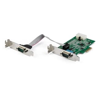 Tarjeta Adaptadora Serial Pci Express Rs232 De 2 Puertos - Tarjeta Serial Pcie Rs232 Db9 Uart 16950 - Perfil Bajo - Win/Linux - Startech.Com Mod. Pex2S953Lp