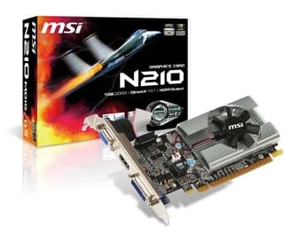 Tarjeta De Video Msi N210-Md1G/D3 Nvidia Gpu Gddr3-Sdram 64 Bit