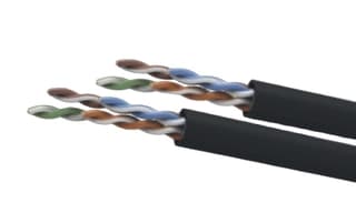 Cable Utp Wam Cat5E-Outdoor-Negro Para Exterior Sin Gel 4 Pares 24 Awg Bobina De 305 Mts 100% Cobre Color