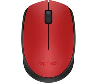 Mouse Logitech M170 Rojo Rf Inalámbrico