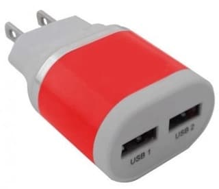 Cargador Brobotix 2 Puertos Usb 161264O Rojo