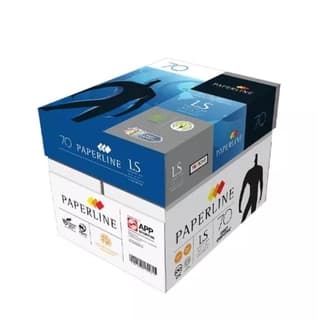 Papel Bond Paperline 48991389136438 Caja Con 10 Paquetes 500 Hojas Tamaño Carta 21.6 Cm X 27.9 95% Blancura 70 Gramos Alta