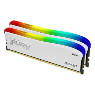 Memoria Kingston Technology Fury Beast White Rgb Se Ram 16Gb 3600Mt/S Ddr4 Cl17 Dimm (Kit Of 2)