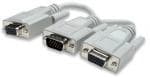 Cable Vga Manhattan 328302 Y Para Conecta Una Fuente A Dos Cables De Monitor Longitud 15Cm Color Gris.