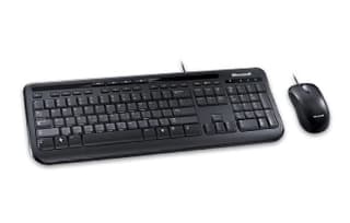 Kit De Teclado Y Mouse Microsoft Wired Desktop 600 Usb Negro 400 Dpi