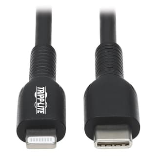 Cable Usb Tripp-Lite M102-01M-Bk Cable De Sincronización Y Carga Usb C A Lightning (M/M), Certificado Mfi, Negro, 1 M [3.3 Pies]