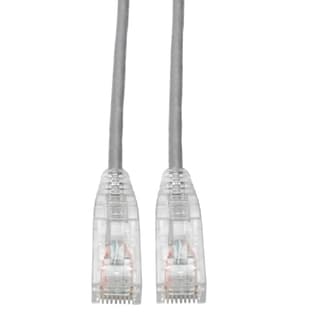 Cable Ethernet Tripp-Lite N201-S01-Gy Cable Ethernet Utp Delgado Snagless Cat6 Gigabit (Rj45 M/M), Gris, 30.5 Cm [1 Pie]