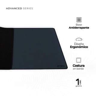 Mouse Pad Xl Acteck Vibe Flow Max Mt480 / Antideslizante / Ergonomico / 90X40Cm / Gris Oscuro / Ac-Ac-934466