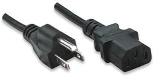 Cable Corriente De Cpu Manhattan 323338 3.0 Negro