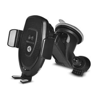 Cargador Inalámbrico Techzone Tzcargin01 Con Soporte De Auto 5V Usb Negro Sistema Apertura Y Cierre Automático Por Sensor Año Garantía.