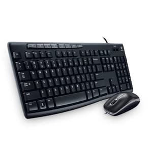 Kit De Teclado Y Mouse Logitech Mk200 Estándar Negro 1000 Dpi