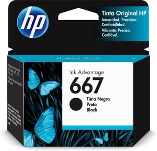 Cartucho De Tinta Hp Original Ink Advantage 667, Negro (3Ym79Al)