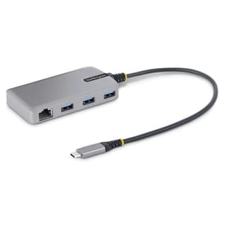 Hub Usb-C De 3 Puertos Usb-A - Usb 3.0 5Gbps - Alimentado Por El Bus - Concentrador Usb-C De 3 Puertos Usb-A - Ethernet - Startech.Com Mod. 5G3Agbb-Usb-C-Hub