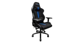 Silla Game Factor Cgc601Xl Gamer Asiento Acolchado Negro/Azul Poliuretano