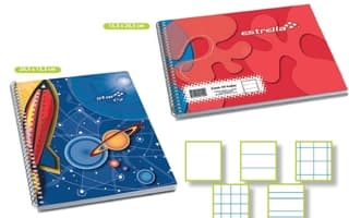 Cuaderno Espiral Forma Italiana Estrella 0156 100 Hojas Ultra Resistente