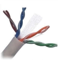 Bobina De Cable Utp Cat6+ Belden 2412 009A1000 305 M Blanco Interior 100% Cobre