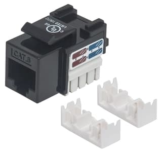 Keystone Jack Intellinet 210720 Cat 6 De Plástico Negro
