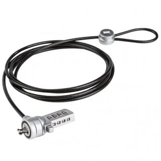 Candado De Seguridad Combinación Intercamb Techzone Tzccl103 Con Cabezales Distintos: Tipo T-Barwedge Lock Nano 1.8 M Longitud/3Mm Acero Inoxidable Recubierto En Vinil