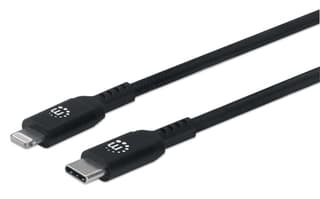 Cable Lightning A Usb-C 0.5M Manhattan 394192 Negro