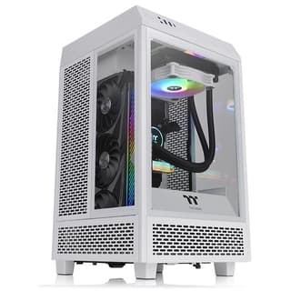 Gabinete Thermaltake Tower 100 Snow Mini Chassis Con Ventana Rgb Mini-Tower Mini-Itx Usb 3.0 Sin Fuente