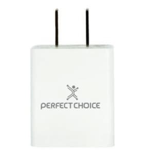 Adaptador De Carga Rápida 2.4 Perfect Choice Pc-240372 Blanco Corriente