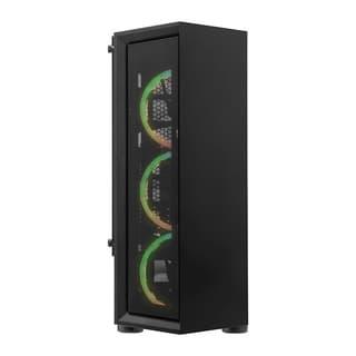 Gabinete Gaming Yeyian Ych-Atab-01Bk Gamer Ventle Master Atx Micro Inc 3 Fan Hub 8 Control Remoto Gpu 260Mm Lat Cristal Templado