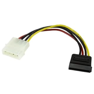 Adaptador De 15cm De Alimentación Lp4 A Sata - 1x Lp4 Macho - 1x Sata De Poder 15 Pines - Startech.com Mod. Satapowadap