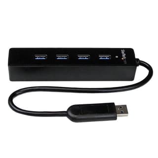 Adaptador Concentrador Hub Usb 3.0 Super Speed 4 Puertos Salidas Portátil Para Laptop Computadora - Negro - Startech.Com Mod. St4300Pbu3