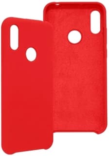 Funda Ghia De Silicon Color Rojo Con Mica Para Huawei Y6S