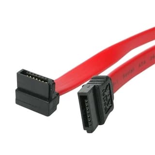 Cable De 60cm De Datos Sata En Ángulo Recto A La Derecha Acodado En L 7 Pines - 2x Serial Ata Macho - Startech.com Mod. Sata24ra1