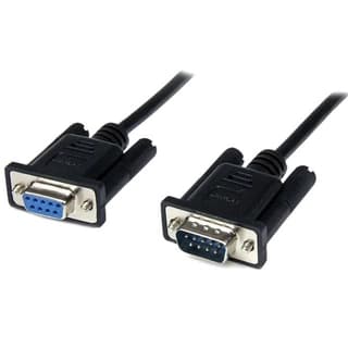Cable 2M Módem Nulo Null Serial Db9 Hembra A Macho - Negro - Startech.Com Mod. Scnm9Fm2Mbk