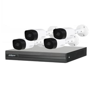 Kit Dvr Dahua 4 Canales 1 Megapixel/ 4 Camaras B1A11 1 Megapixel/ H.264/ 1 Canal Ip Adicional/ 1 Sata Hasta 6Tb/ P2P