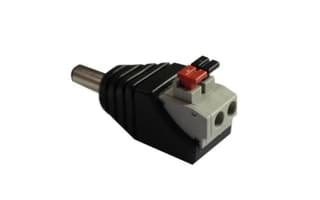 Conector De Energia/ Saxxon Psubr16H/ Bolsa De 10 Adaptadores Macho Tipo Jack Polarizado De 12 Vcc/ Terminales De Presion/ Facil Instalación/