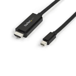 Cable Adaptador De 3m Mini Displayport A Hdmi - 4k 30hz - Ultrahd - Cable Con Adaptador Incluido - Negro - Startech.com Mod. Mdp2hdmm3mb
