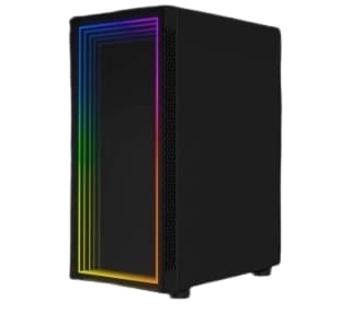 Gabinete Ocelot Gaming, Atx, Frontal Cristal Templado Tipo Infitio, Cristal Templado Lateral, Filtro Polvo Magnetico, Espacio Para 6 Ventiladores De 120Mm /Soporta Gpu Hasta 300Mm