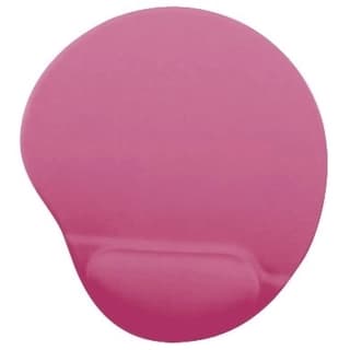 Mouse Pad Brobotix 500074P C/ Almohadilla Tipo Gel Rosa Antiderrapante Monótono 24.5*21.5*0.2 Cms