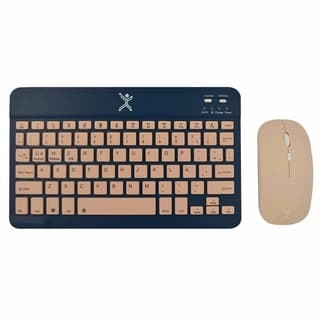 Kit De Teclado Y Mouse Perfect Choice Pc-201274 Bluetooth Inalámbrico Color Azul |