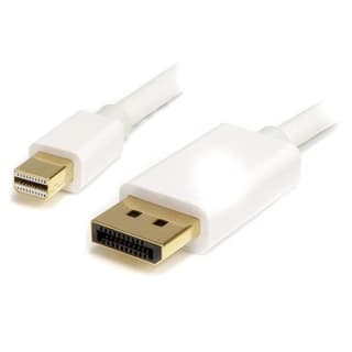 Cable Adaptador De 2m De Monitor Mini Displayport 1.2 Macho A Dp Macho - 4k Con Soporte Hbr Blanco - Startech.com Mod. Mdp2dpmm2mw