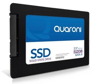 Unidad De Estado Solido Ssd Quaroni 2.5 512Gb / Sata3 / 6Gb/S 7Mm / Lect 540Mb/S / Escrit 460Mb/S.