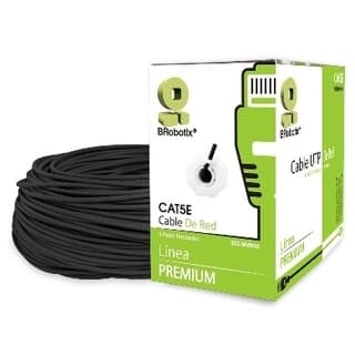 Bobina Utp Exterior Doble Forro Brobotix 055305 Upt Cat5E M Negro Cca